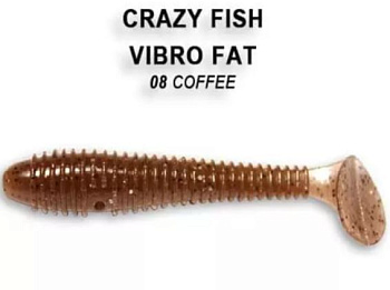Приманка силиконовая Crazy Fish Vibro Fat 2.7" 7,1см  (1-71-8-4)