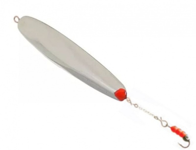 Блесна Пирс зимняя Судаковая двухсторонняя с мухой на цепочке 4,8г Блесна Пирс зимняя Судаковая двухсторонняя с мухой на цепочке 4,8г