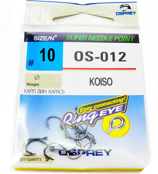 Крючок одинарный Osprey OS-012 (№10)