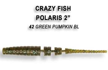 Приманка силиконовая Crazy Fish Polaris 1.8" 4,5см  (5-45-42-6, Кальмар)