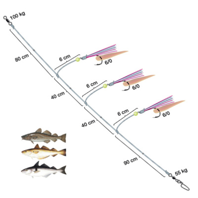 Система Spro Norway - Exp Gummi Makk Rig2 №5/0