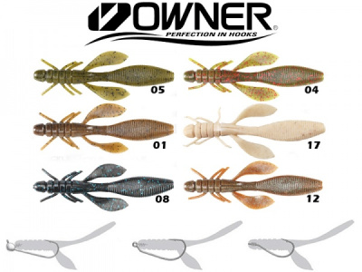 Приманка силиконовая OWNER Yuki Bug, 11cm Приманка силиконовая OWNER Yuki Bug, 11cm