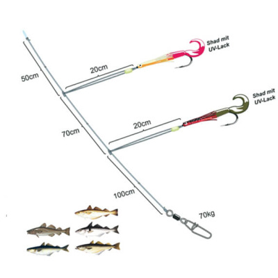 Система Spro Norway - Exp Oct-Grub Rig 1 на треску Система Spro Norway - Exp Oct-Grub Rig 1 на треску