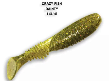 Приманка силиконовая Crazy Fish Dainty 3.3'' 8,5 см (25-85-1-6)