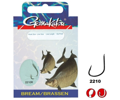 Крючок + поводок Gamakatsu BKD-2210R, №10, 0.14mm (10шт) Крючок + поводок Gamakatsu BKD-2210R, №10, 0.14mm (10шт)