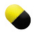 Приманка Mikado Zig Rig Pop Up Eva Foam Yellow/Black плавающая пена 12мм