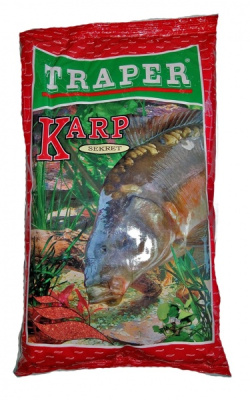 Прикормка Traper Sekret, 1kg, Karp Czerwony (красный) 