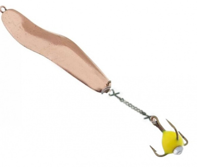 Блесна Пирс зимняя Змейка Судаковая с подвесным чёртиком на цепочке 5,8г Блесна Пирс зимняя Змейка Судаковая с подвесным чёртиком на цепочке 5,8г