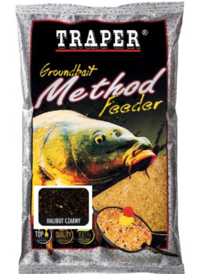 Прикормка Traper Method Feeder Halibut czarny Black 750г Прикормка Traper Method Feeder Halibut czarny Black 750г