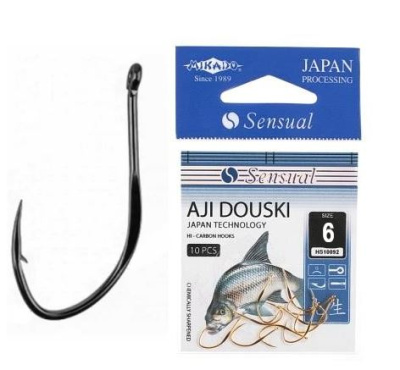 Крючок одинарный Mikado Sensual Aji Douski W/Ring BN №6 Крючок одинарный Mikado Sensual Aji Douski W/Ring BN №6