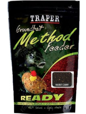 Прикормка Traper Method Feeder Ready Halibut Black 750г