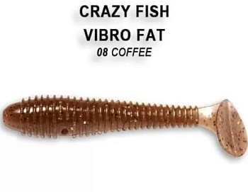 Приманка силиконовая Crazy Fish Vibro Fat 2.7" 7,1см  (1-71-8-1)