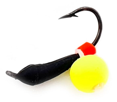 Мормышка Wolfram Уралка d3,0 мм 0,6г с бусиной Неон Мормышка Wolfram Уралка d3,0 мм 0,6г с бусиной Неон