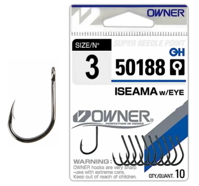 Крючок одинарный Owner Iseama W/Eue BC №3 Крючок одинарный Owner Iseama W/Eue BC №3