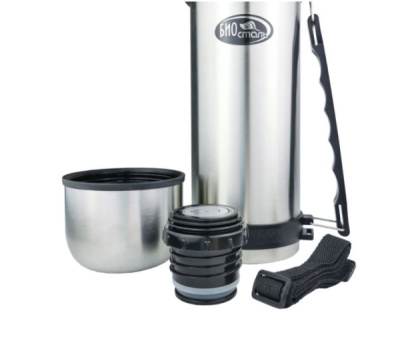 Термос Biostal 1,5л c узким горлом и ручкой