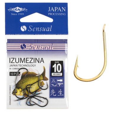 Крючки Mikado Sensual Izumezina, №10 G (10шт) Крючки Mikado Sensual Izumezina, №10 G (10шт)